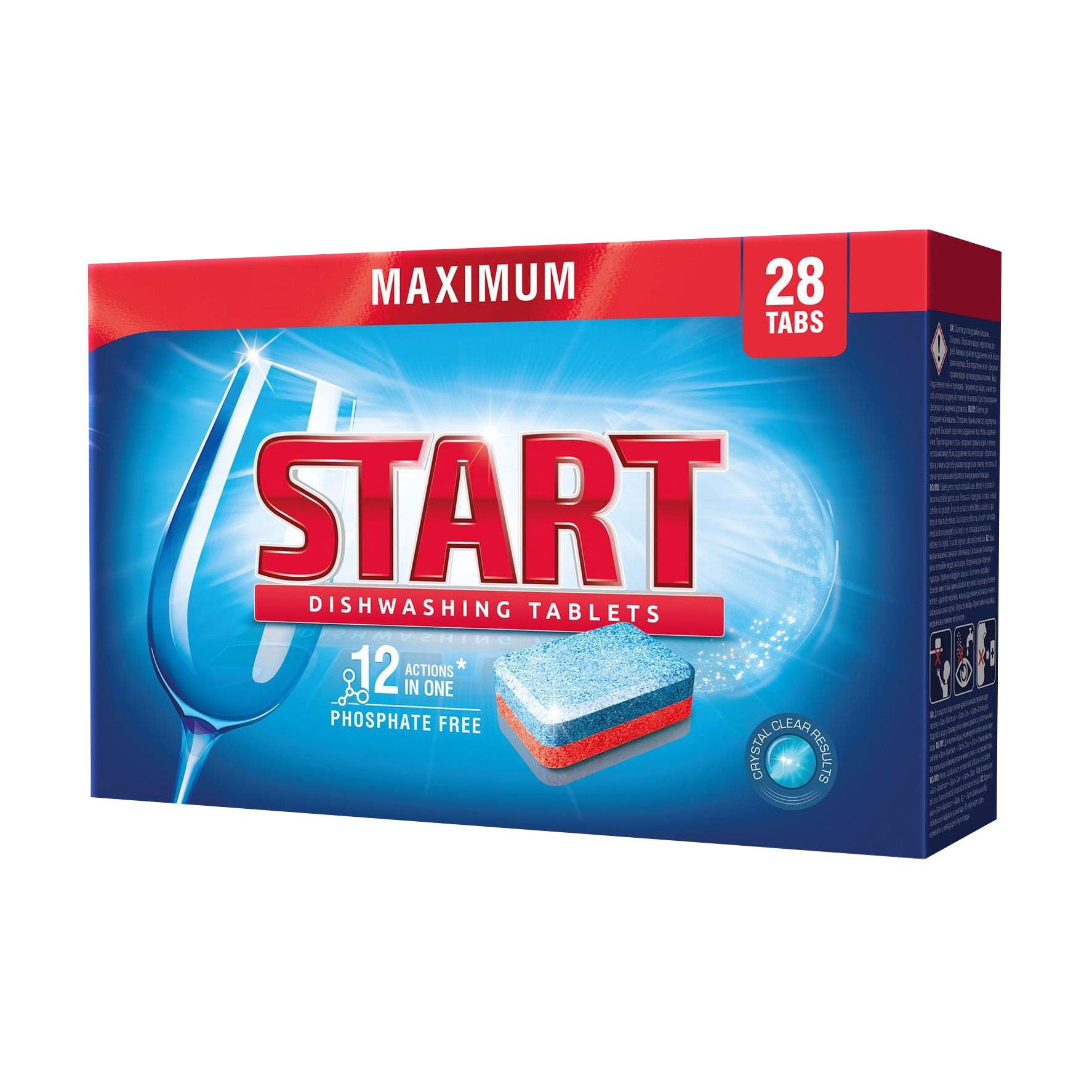 Таблетки для посудомийної машини START. Maximum, 28 шт